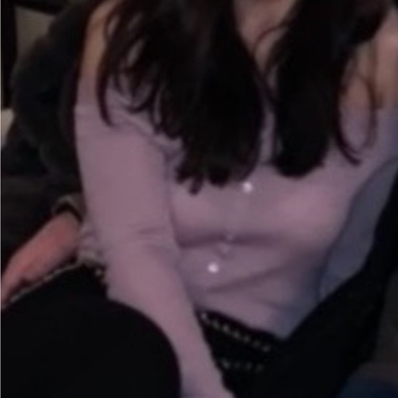 Frame lilac color off the shoulder sweater - Picture 3 of 3